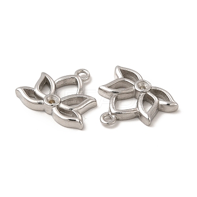 Non-Tarnish 304 Stainless Steel Pendant Rhinestone Settings LS-STAS-C070-21P-1