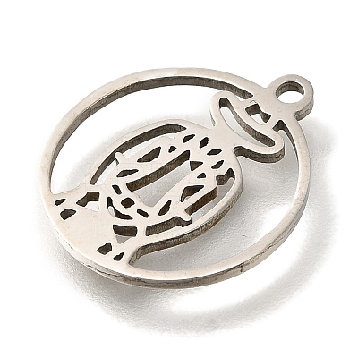 201 Stainless Steel Pendants STAS-R136-26P-1