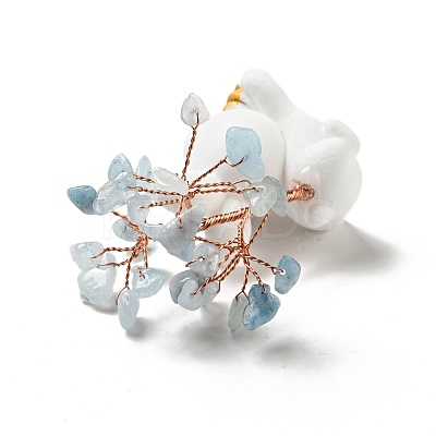 Natural Aquamarine Tree Display Decorations DJEW-E007-01RC-02-1