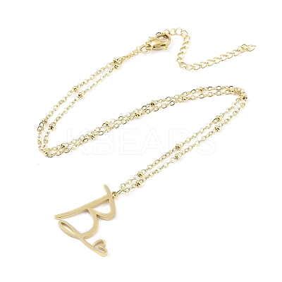 304 Stainless Steel Pendant Necklaces LS-NJEW-H029-02G-B-1