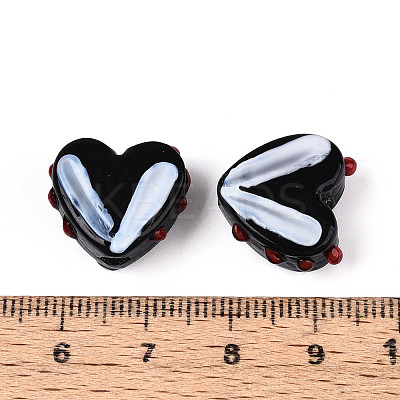 Opaque Handmade Bumpy Lampwork Beads Strands LAMP-T017-20-B07-1