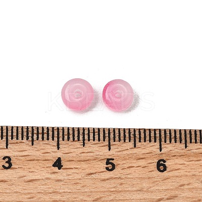 Baking Paint Imitation Jade Glass Beads DGLA-C005-A01-3x6mm-03-1