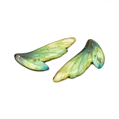 2Pcs Transparent Epoxy Resin Pendants RESI-A044-05A-1