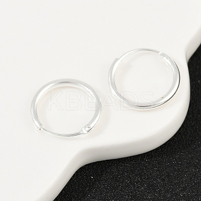 Brass Hoop Earrings EJEW-F378-02S-1