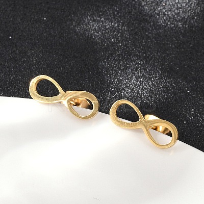 304 Stainless Steel Stud Earrings EJEW-Z089-40G-1