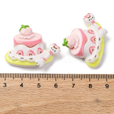 Cat Theme Opaque Resin Cabochons CRES-Z010-01B-1