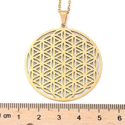 201 Stainless Steel Pendant Necklaces NJEW-S105-JN624-45-2-1