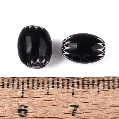 Handmade Millefiori Glass Barrel Beads LS-LA-N002-02B-1
