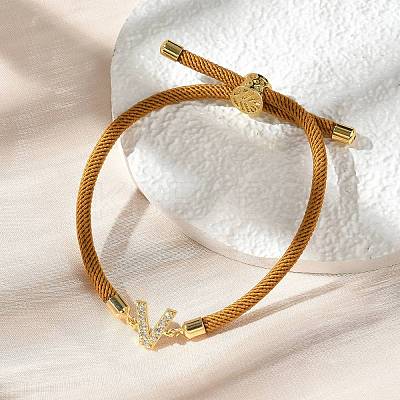 Adjustable Nylon Cord Bracelets BJEW-C096-01G-22-1