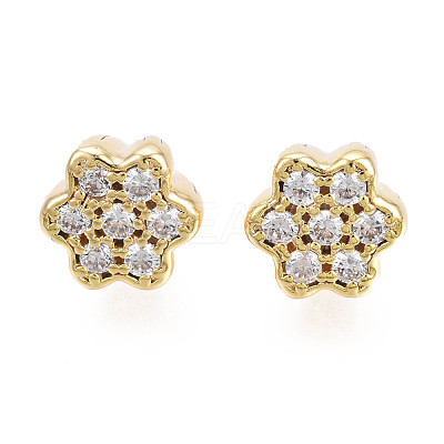 Brass Micro Pave Cubic Zirconia Charm KK-N231-237-1