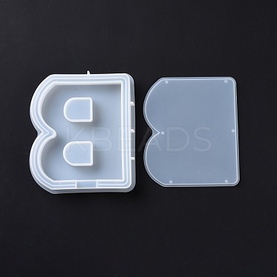 Letter-shaped Food Grade Money Box Silicone Molds DIY-D072-01GP-02-1