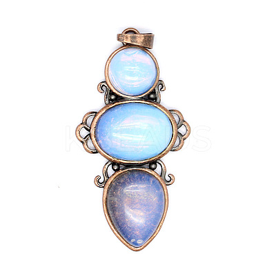 Retro Opalite Pendants PW-WG7292F-09-1