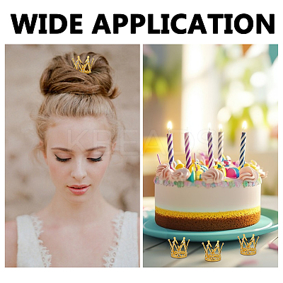30Pcs Crown Alloy Rhinestone for Birthday Cake Decoration FIND-GO0004-22-1
