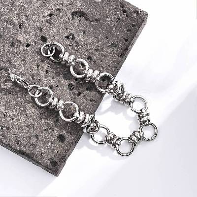 Tarnish Resistant 304 Stainless Steel Link Chain Bracelets X-BJEW-Z011-10P-1