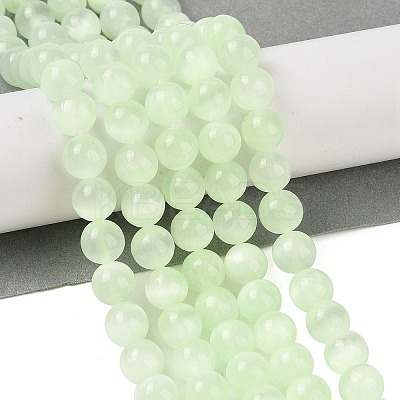 Natural Selenite Beads Strands G-C142-01B-11-1