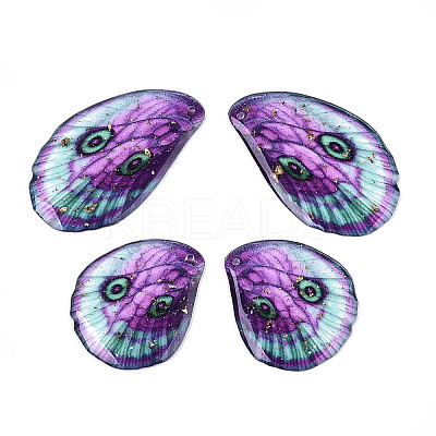 Epoxy Resin Pendants RESI-N045-04B-1