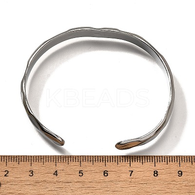 Non-Tarnish 304 Stainless Steel Cuff Bangles BJEW-K267-03P-1