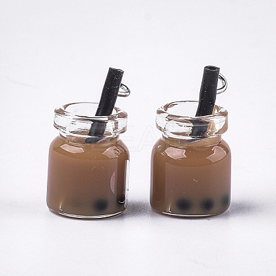 Glass Bottle Pendants CRES-S359-01-1