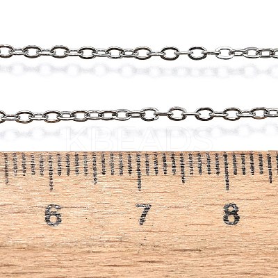 Non-Tarnish 304 Stainless Steel Cable Chain Necklace LS-STAS-T040-PJ204-70-1