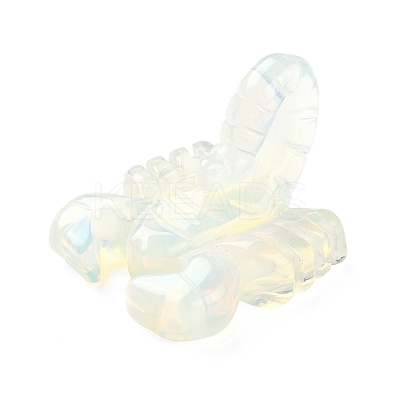 Opalite Carved Scorpion Figurines DJEW-M008-01I-1