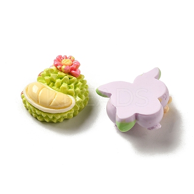 Flower Fruit Opaque Resin Decoden Cabochons CRES-P033-01-1