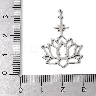 201 Stainless Steel Filigree Pendants LS-STAS-K298-04P-1