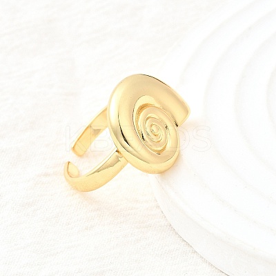 Brass Cuff Rings for Women RJEW-F184-08G-G-1
