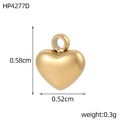 304 Stainless Steel Pendants STAS-OY017-43G-1