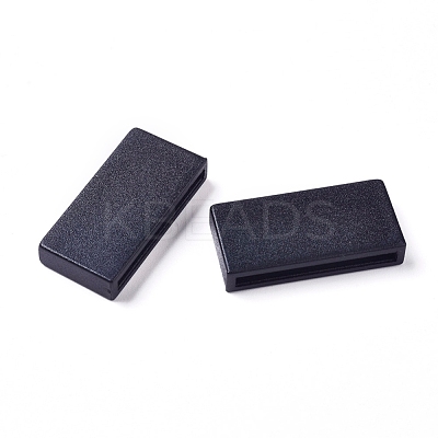 Plastic Keeper Belt Loop Square Loop Buckles KY-WH0002-02-1