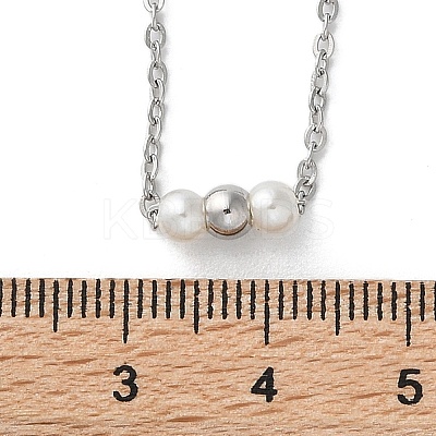 304 Stainless Steel Cable Chain Necklaces NJEW-A045-09P-1