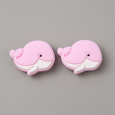 Dolphin Food Grade Eco-Friendly Silicone Beads LS-SIL-WH0018-002C-1