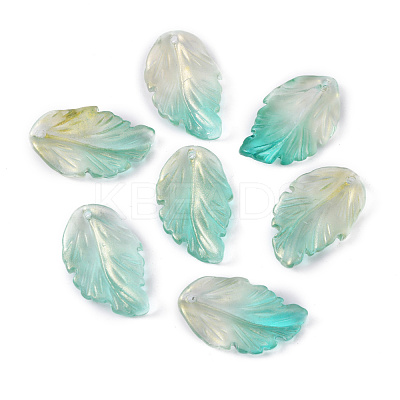 Handmade Transparent Czech Lampwork Pendants LAMP-TAC0005-02A-1