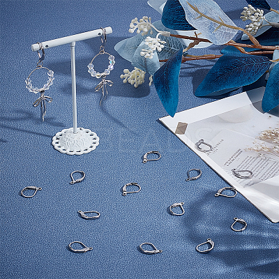 250Pcs 304 Stainless Steel Leverback Earring Findings STAS-ME0001-04-1