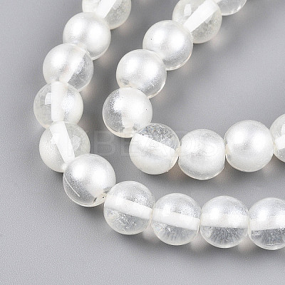 Baking Paint Transparent Glass Beads X1-DGLA-N011-10mm-01-1
