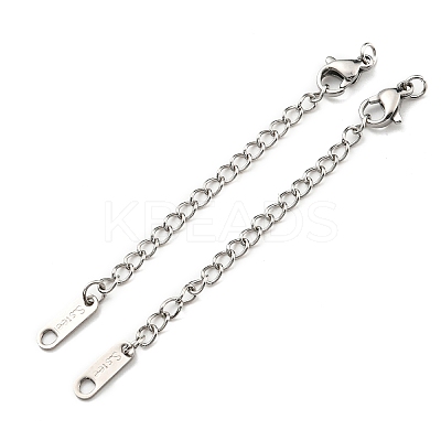 Tarnish Resistant 304 Stainless Steel Curb Chain Extender STAS-G310-11P-1