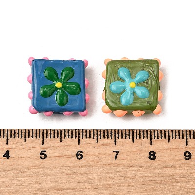 Handmade Lampwork Enamel Beads LAMP-S079-08-1