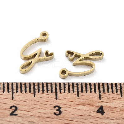 304 Stainless Steel Charms X-STAS-M327-02G-G-1
