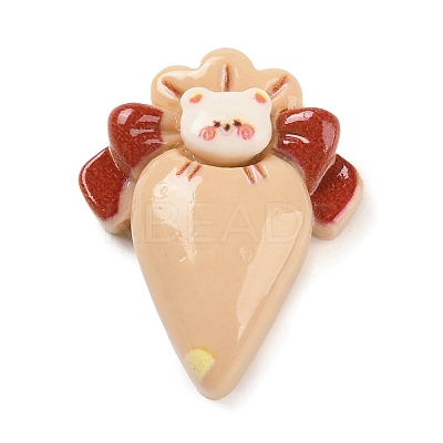 Bear Cream Bag Opaque Resin Decoden Cabochons LS-X-CRES-Q220-05E-1