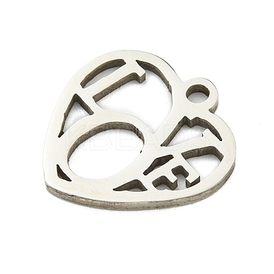 Non-Tarnish 201 Stainless Steel Charms STAS-M015-29P-1