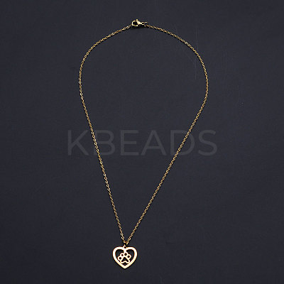 201 Stainless Steel Pendant Necklaces LS-NJEW-S105-JN581-40-2-1