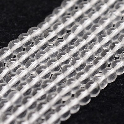 Natural Quartz Crystal Beads Strands G-D840-61-4mm-1