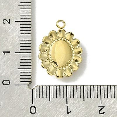Ion Plating(IP) Real 14K Gold Plated 304 Stainless Steel with Glass Pendant FIND-Z028-30E-1