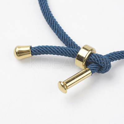 Cotton Twisted Cord Bracelet Making X-MAK-L012-07-1