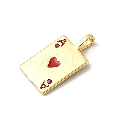 Rack Plating Brass Pendants X1-KK-A268-01G-04-1