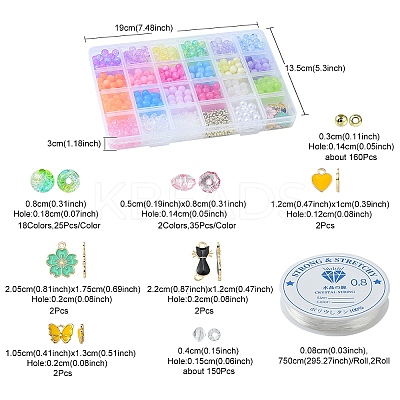 DIY Stretch Bracelet Making Kit DIY-FS0003-57-1