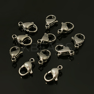 Tarnish Resistant 304 Stainless Steel Lobster Claw Clasps LS-X-STAS-G035-H-1