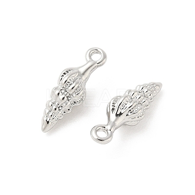 SHEGRACE Brass Shell Shape Charms XGR0170P-107P-1