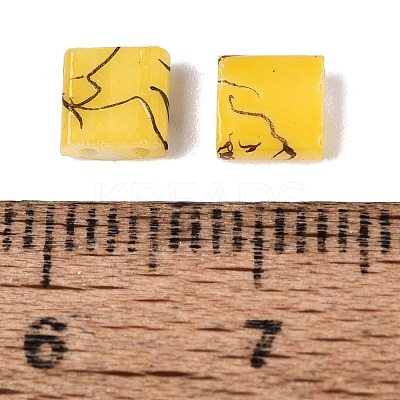 2-Hole Drawbench Glass Seed Beads SEED-S023-43C-02-1