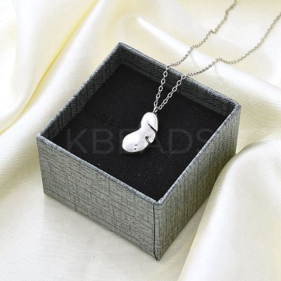 304 Stainless Steel Pendant Necklace NJEW-K255-23P-1