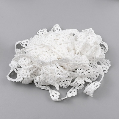 Polyester Lace Trims OCOR-WH0082-05B-1